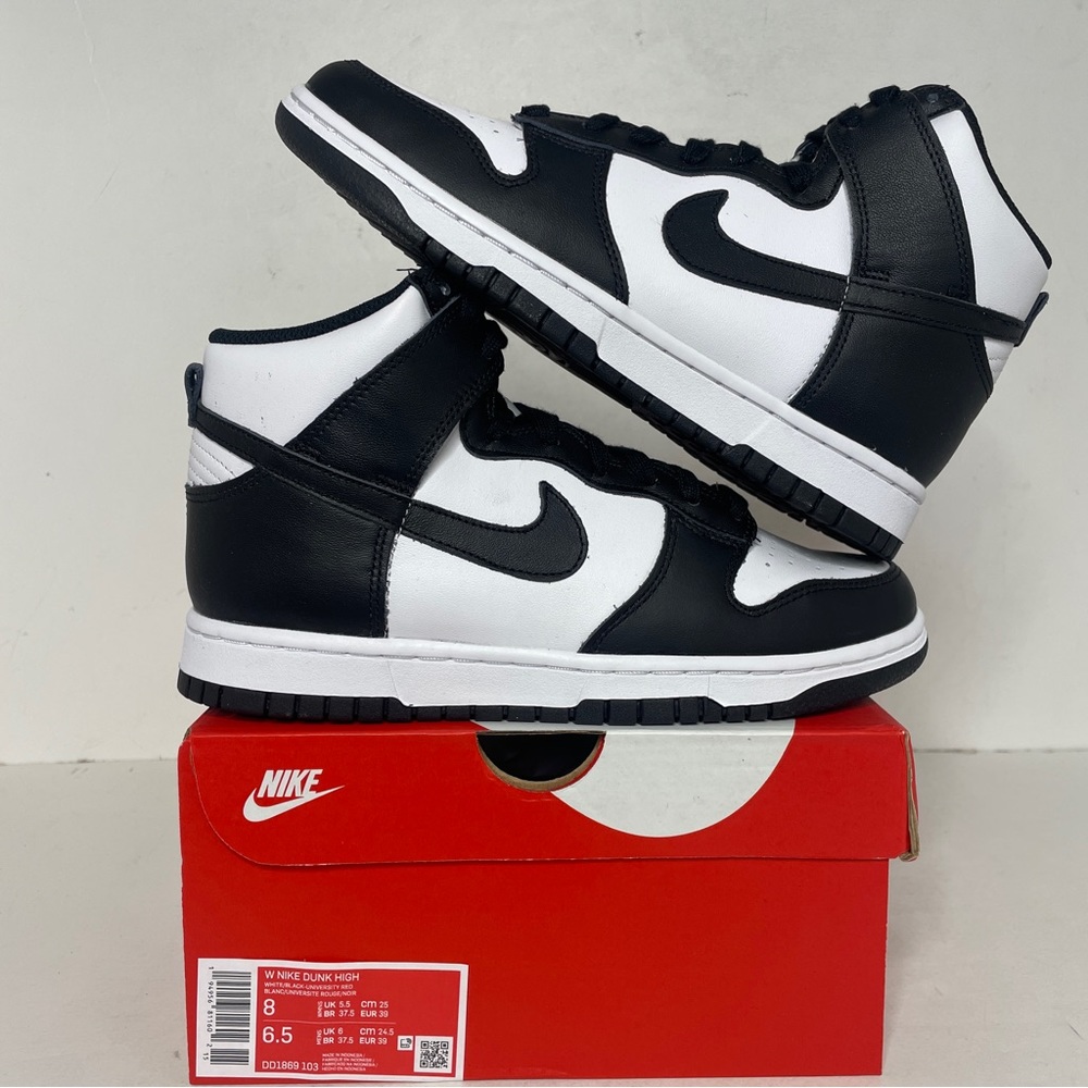 Nike Dunks High WMNS “Panda/Black White” 2023 - Picture 1 of 4